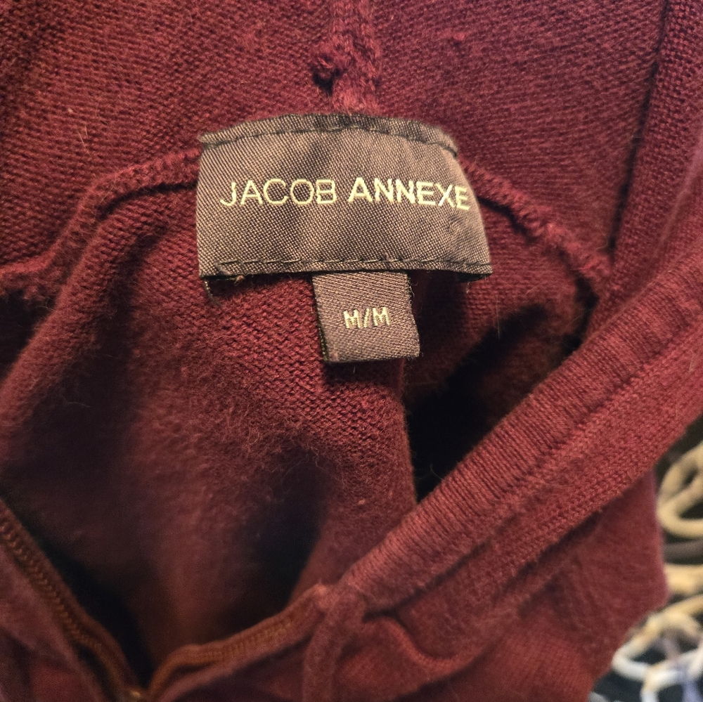 Dark Red Zip up cardigan
